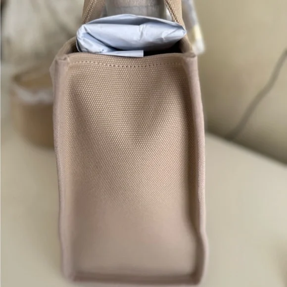 Coach Tan Cargo Tote with Embroidered Logo - Picture 8 of 9